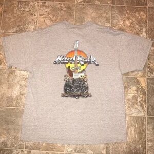 HARD ROCK CAFE XL MENS GREY SHORT SLEEVED TSHIRT KONA HAWAII 2000